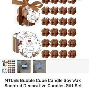 Lee Brown Flower-Shaped Candle Gift Set